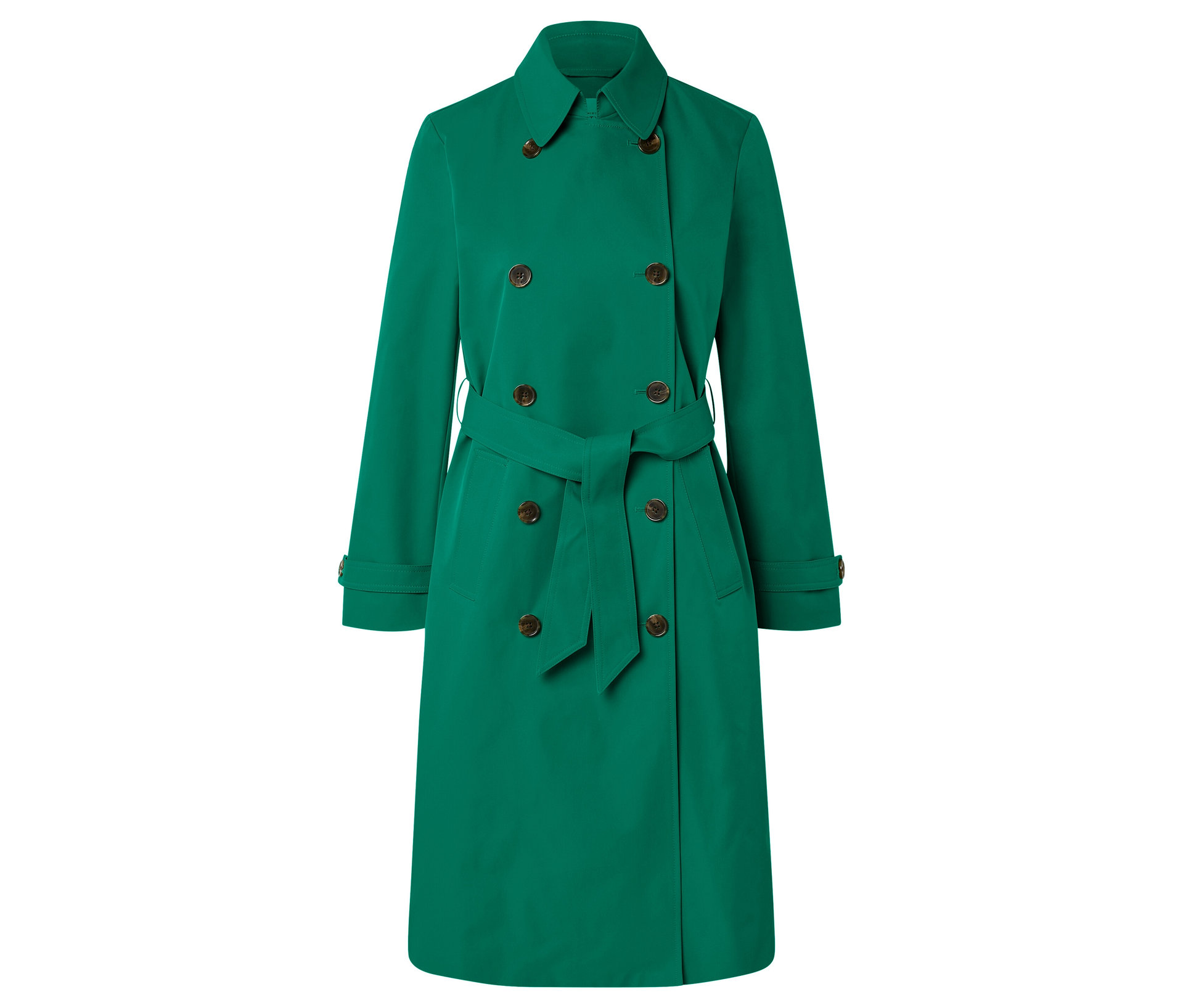 Trenchcoat - Damen - Gr. 44 - grün - grün