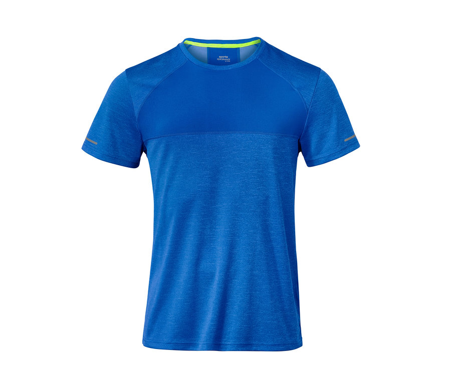 Blaues Funktionsshirt.