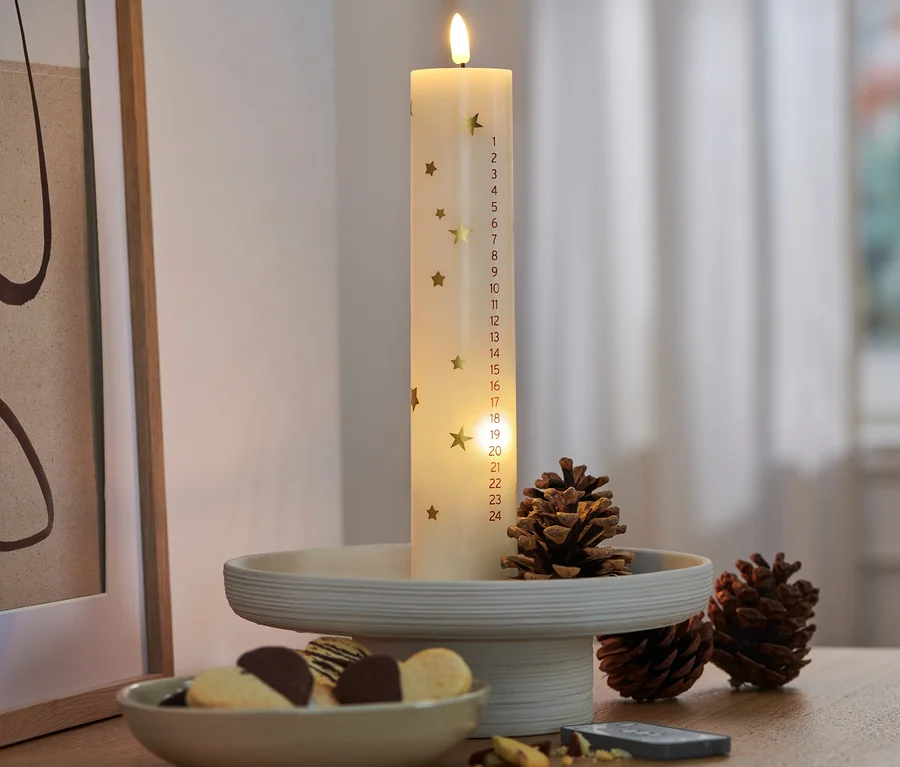 LED-Echtwachs-Adventskalenderkerze bei Tchibo kaufen