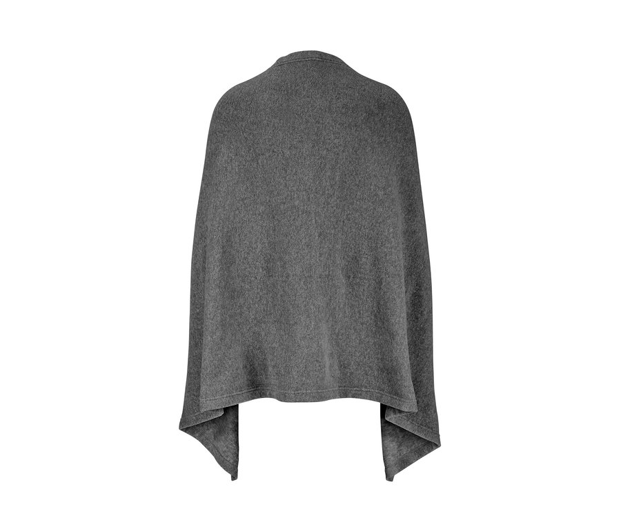 Graues XL-Tuch, dargestellt auf weißem Hintergrund.