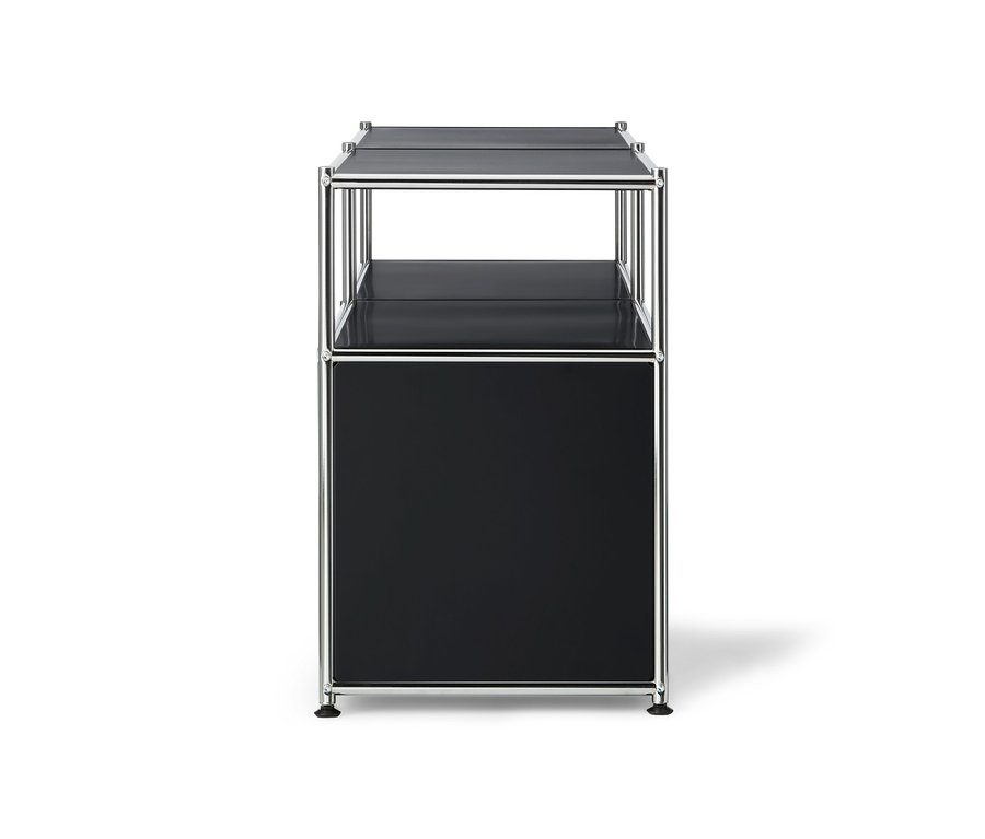 Metall-Lowboard mit 2 Klappfächern.