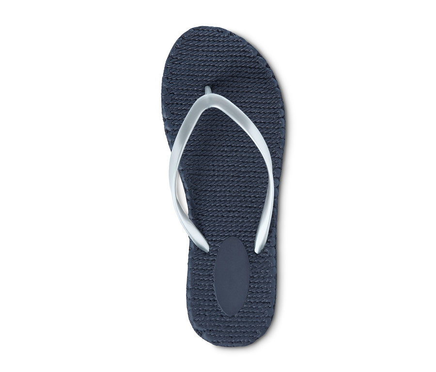 Blauer Bade-Zehentrenner.