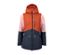Orange-roséfarben-graublaues Colorblocking-Design