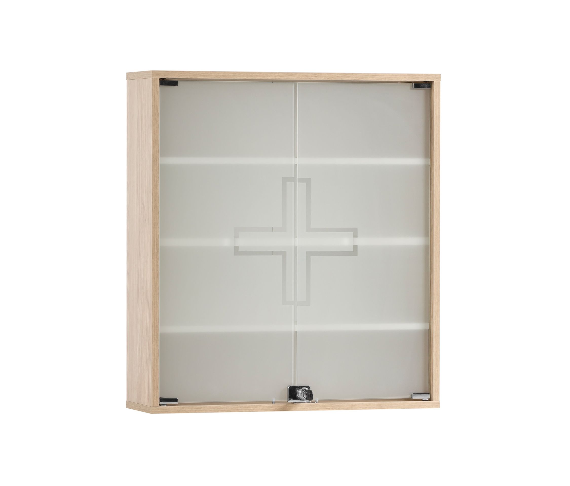 Tchibo - Medikamentenschrank »Wido« - 64x19,6x71cm - braun - Holz / Glas / Metall
