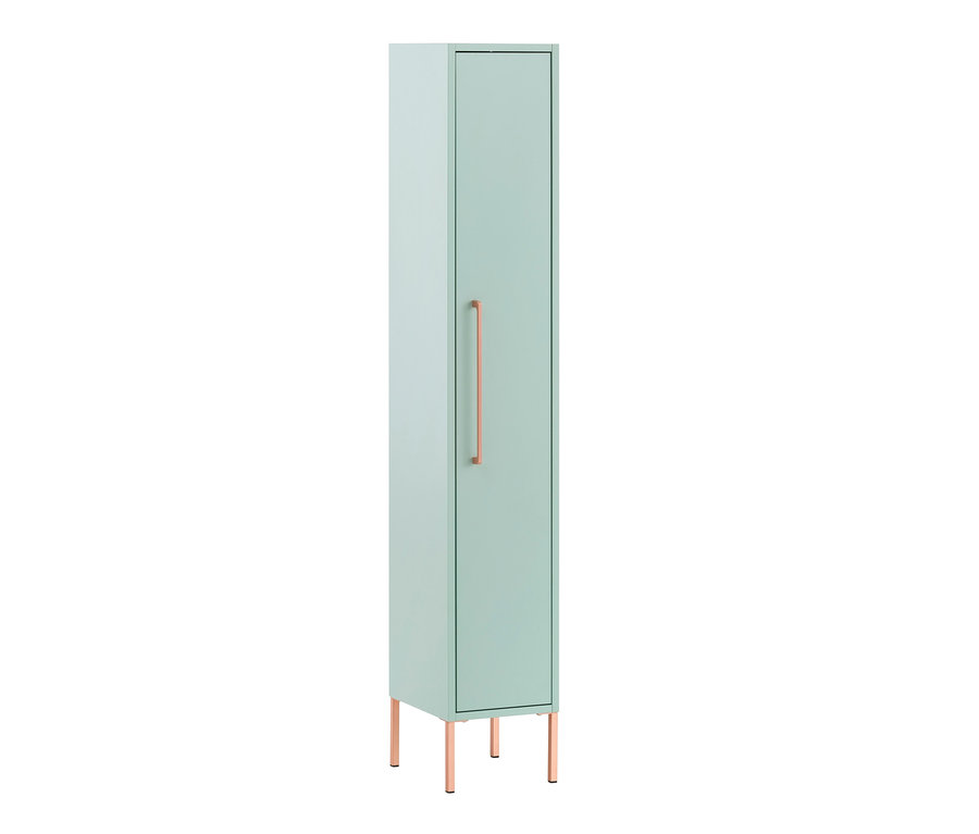 Mintfarbenes Highboard »Sari«, 250, mit Kupfergriff und -füßen.