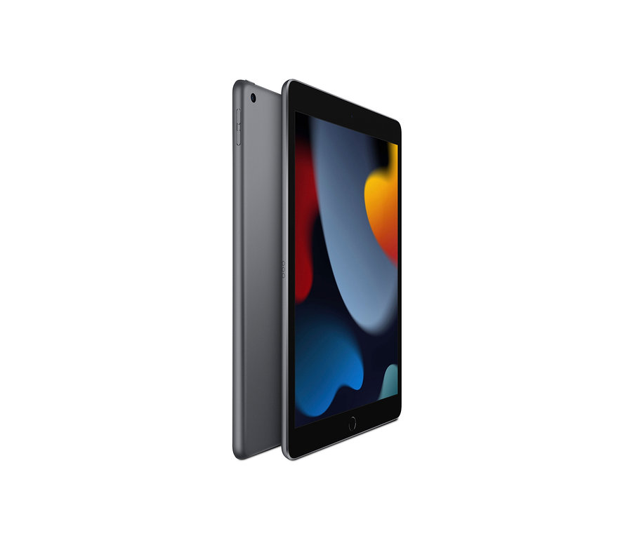 Zwei graue Apple iPad 9. Generation Tablets nebeneinander.