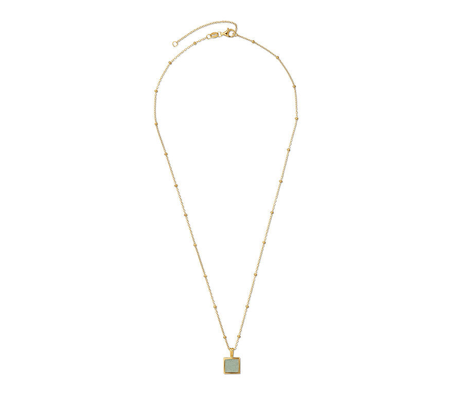 Goldkette aus 925er Silber mit Jaspis.