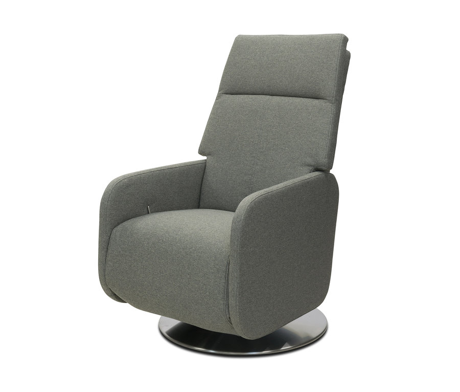 Grauer Relax-Sessel »Beja« vor weißem Hintergrund.