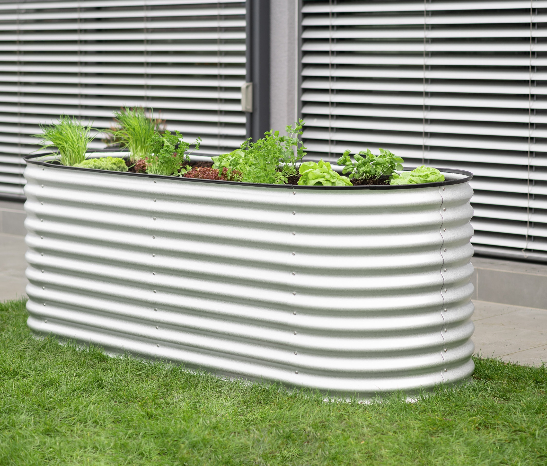 Tchibo - Hochbeet - 240x80x82cm - silber -