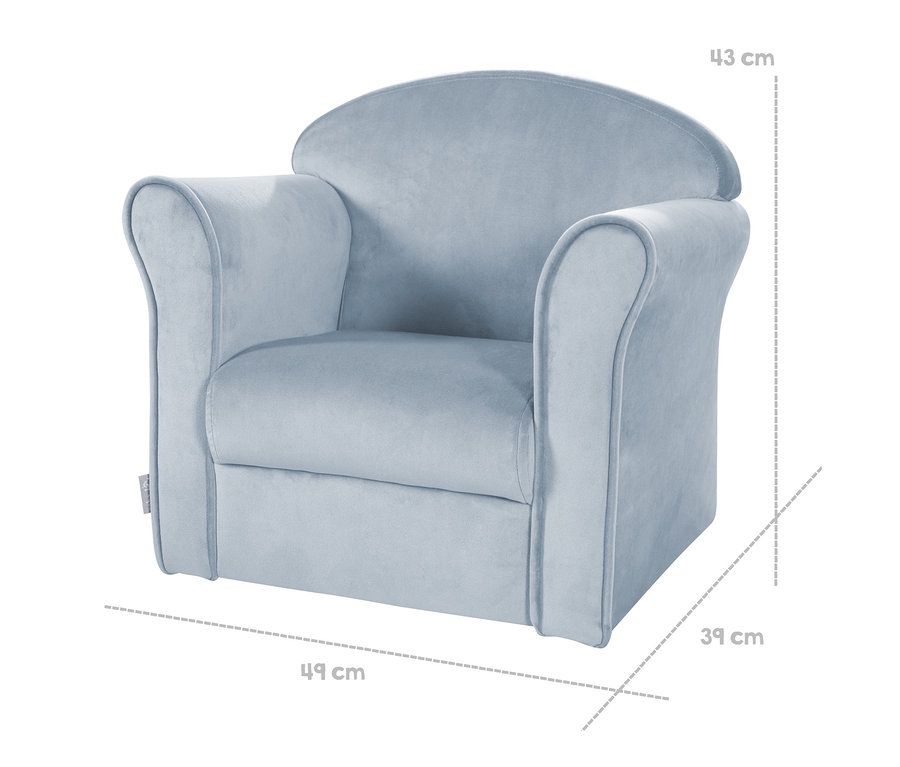 Hellblauer roba Kindersessel »Lil Sofa«.