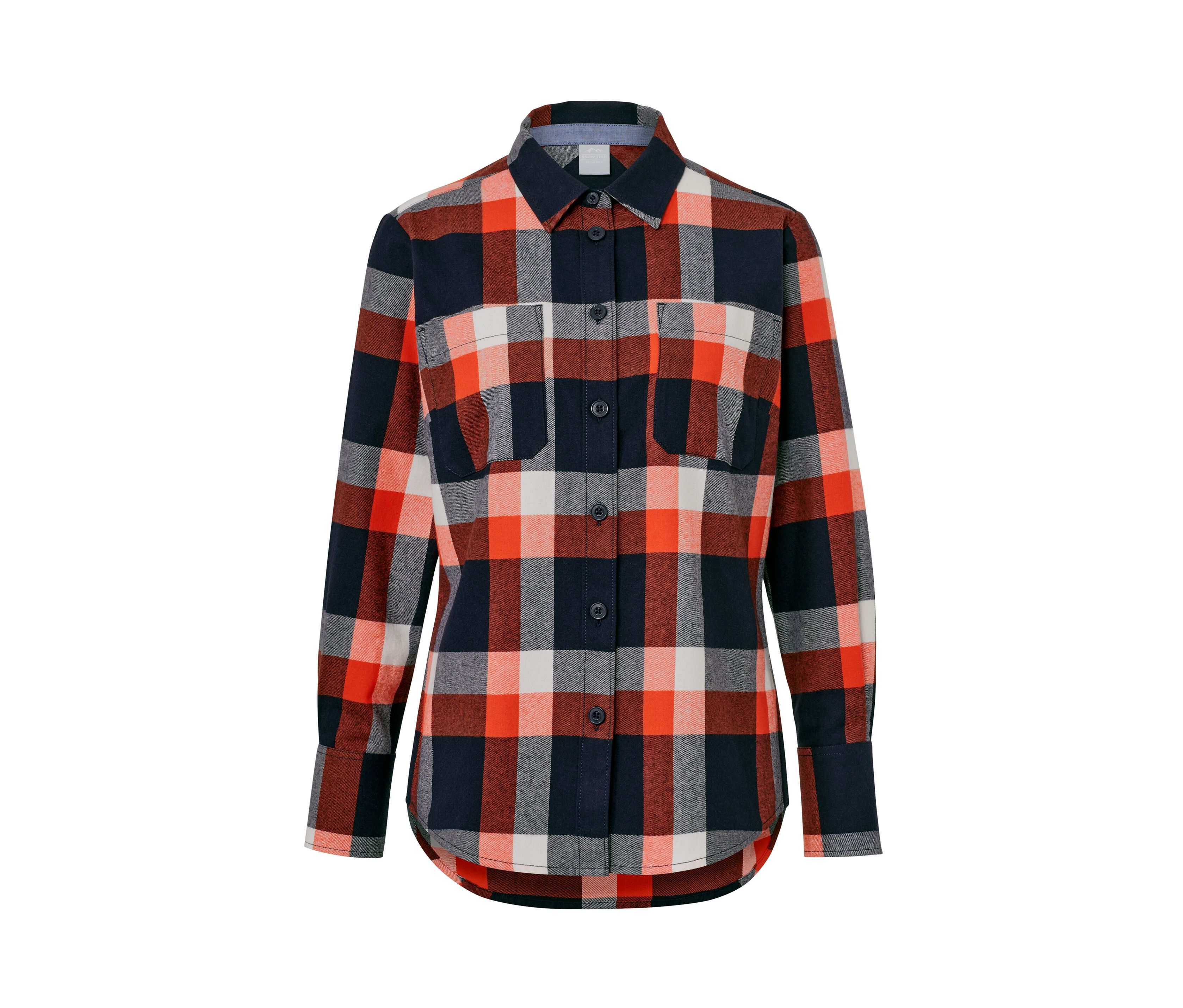 Tchibo - Karo-Bluse - Damen - Gr. 38 - dunkelblau/kariert