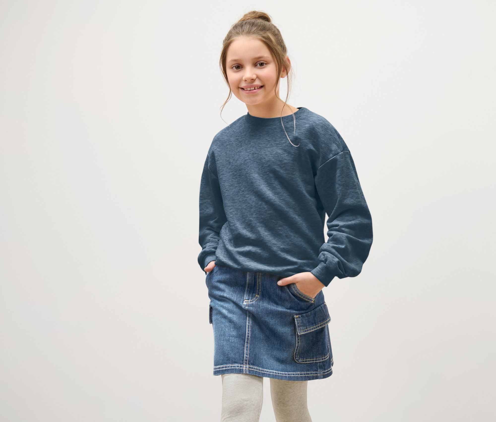 Thumbnail - Tchibo - Kinder-Jeans-Rock - Mädchen - Gr. 170/176 - dunkelblau