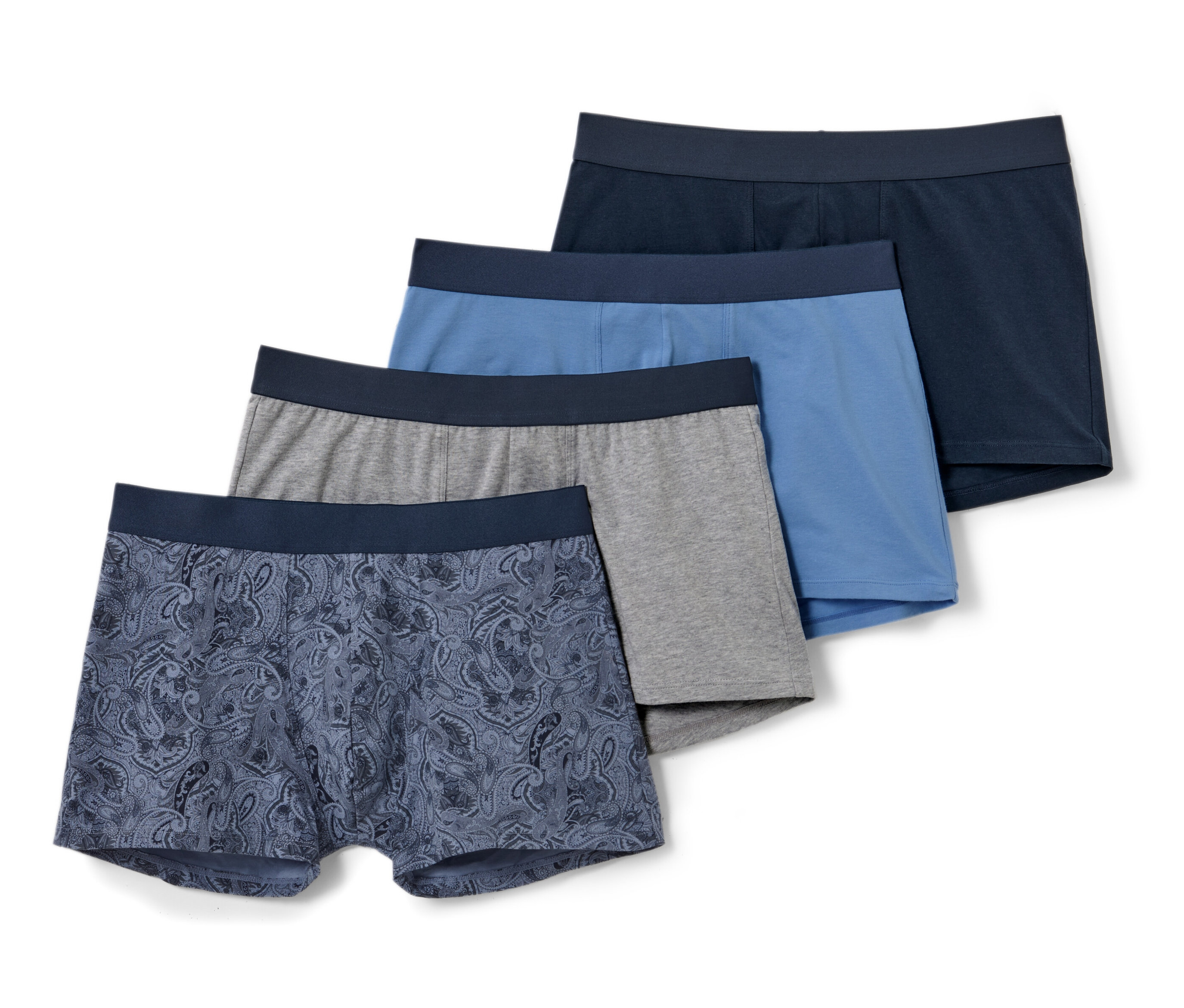 Slipboxer - Herren - Gr. M/5 - dunkelblau/paisley - dunkelblau