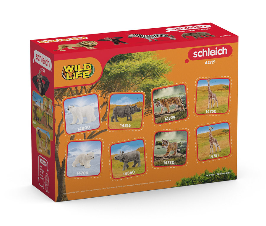 Verpackung des Schleich Startersets Wild Life Afrika.