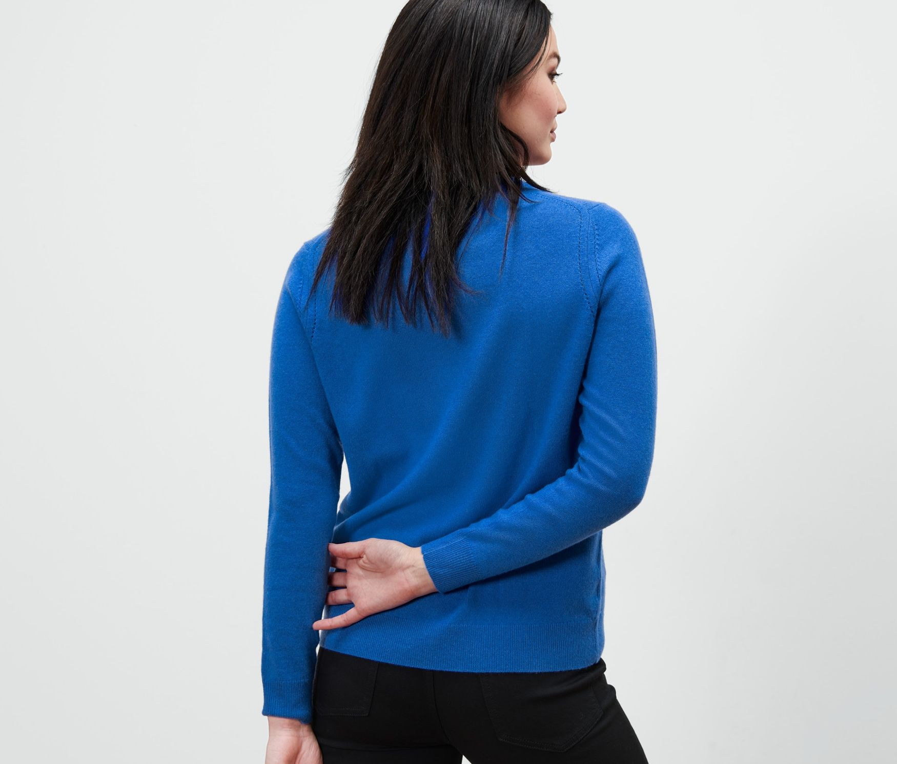 Thumbnail - Tchibo - Feinstrickpullover mit Cashmere - Damen - Gr. XXL - blau