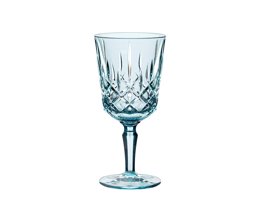 Detailaufnahme eines einzelnen aqua Nachtmann Noblesse Colors Cocktail-/Weinglases.