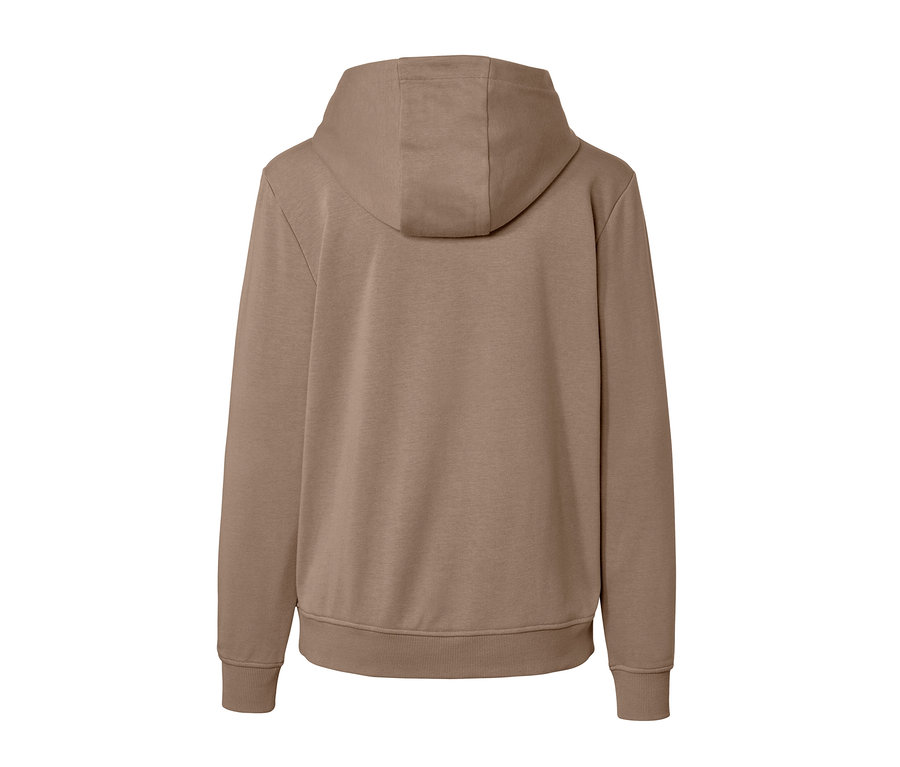 Beiger Hoodie von hinten.