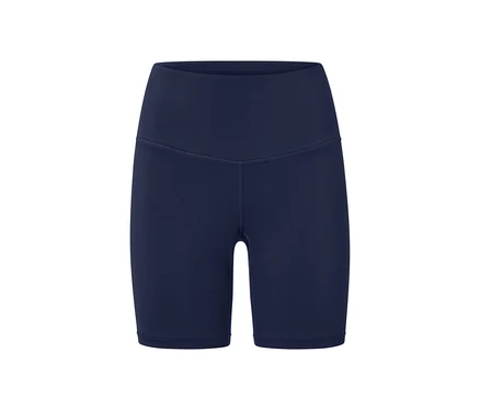 Eine marineblaue, kurze Sporttight.