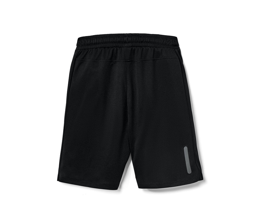 Schwarze 2 Kinder-Sportshorts.