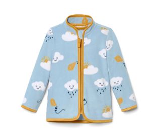 Hellblau mit Wolken-Alloverprint