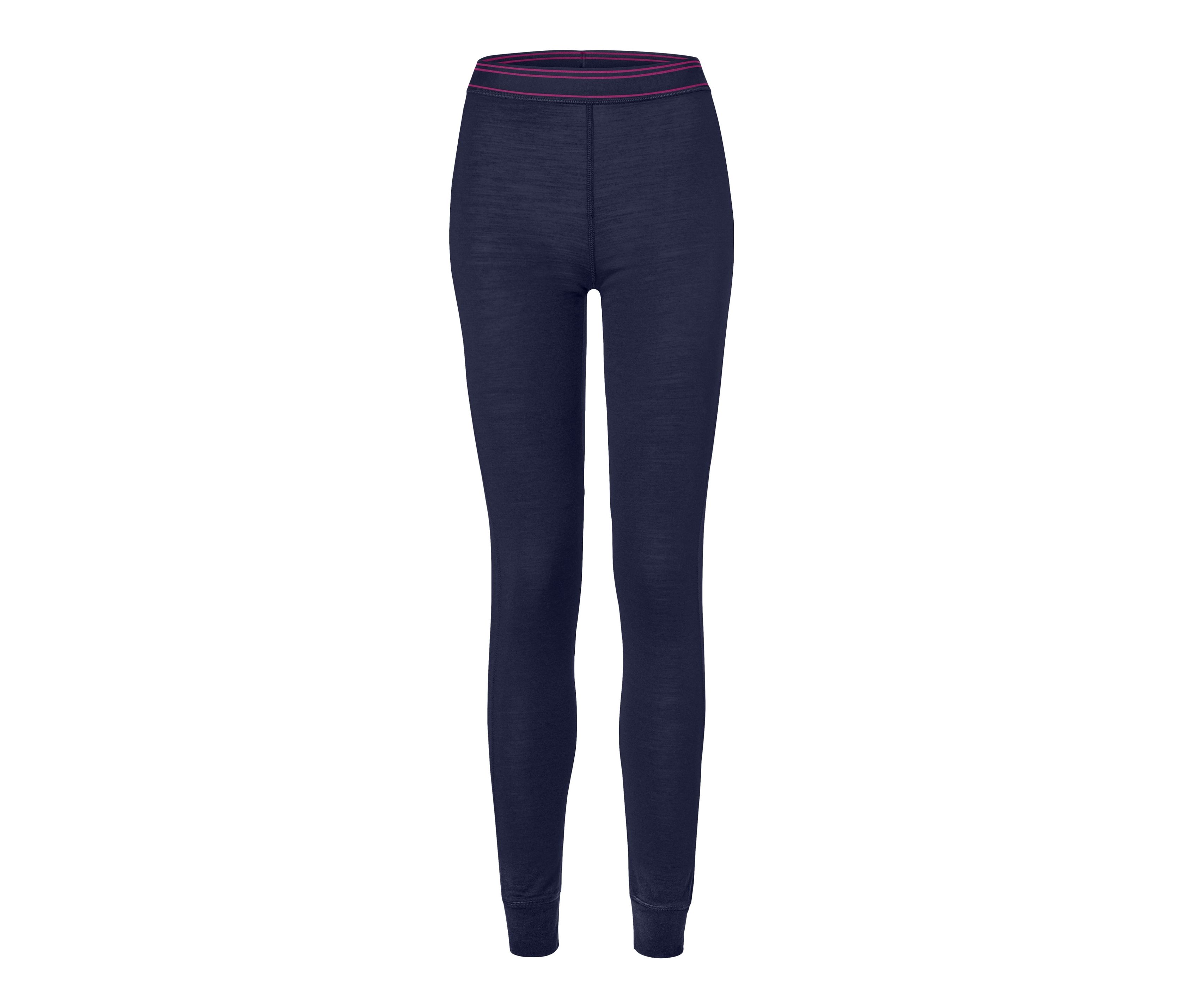 Tchibo - Lange Unterhose mit RWS-zertifizierter Wolle - Damen - Gr. XS - dunkelblau