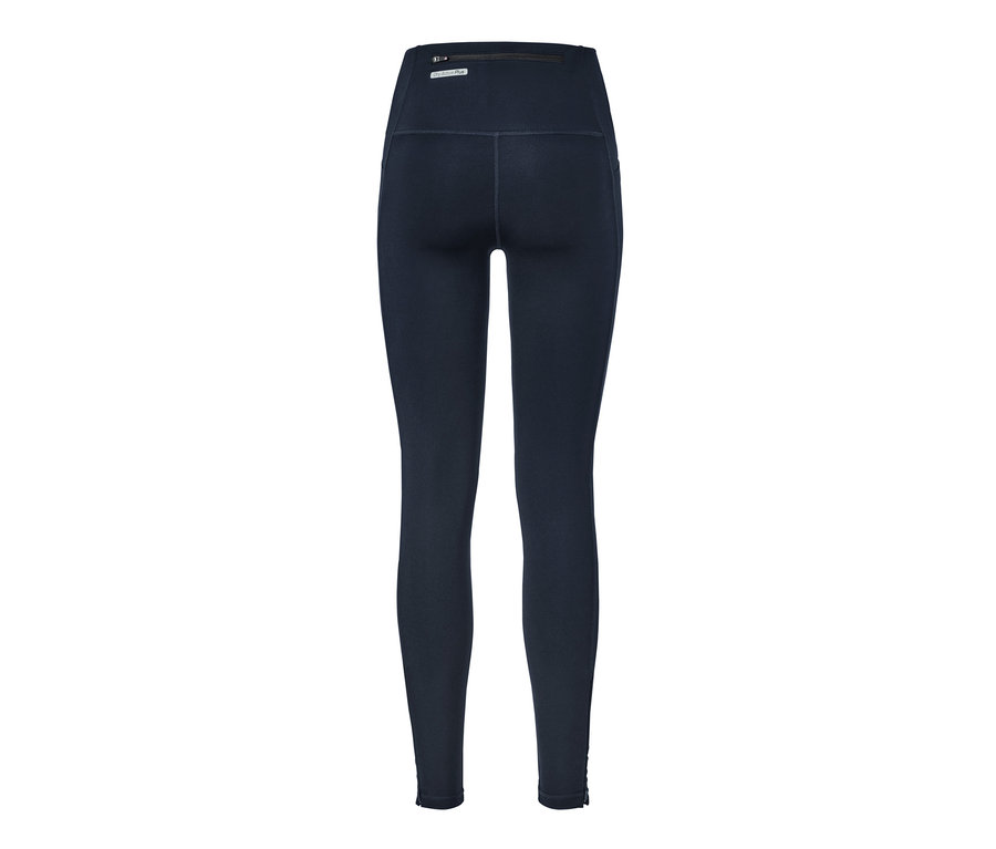 Rückansicht einer wasserabweisenden Sporttight.