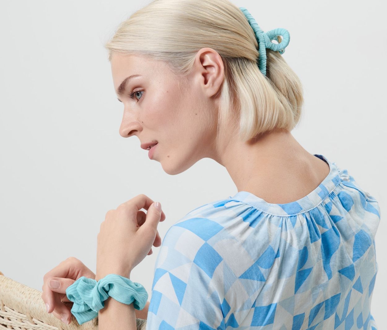 Thumbnail - Tchibo - Haaraccessoires-Set - hellblau