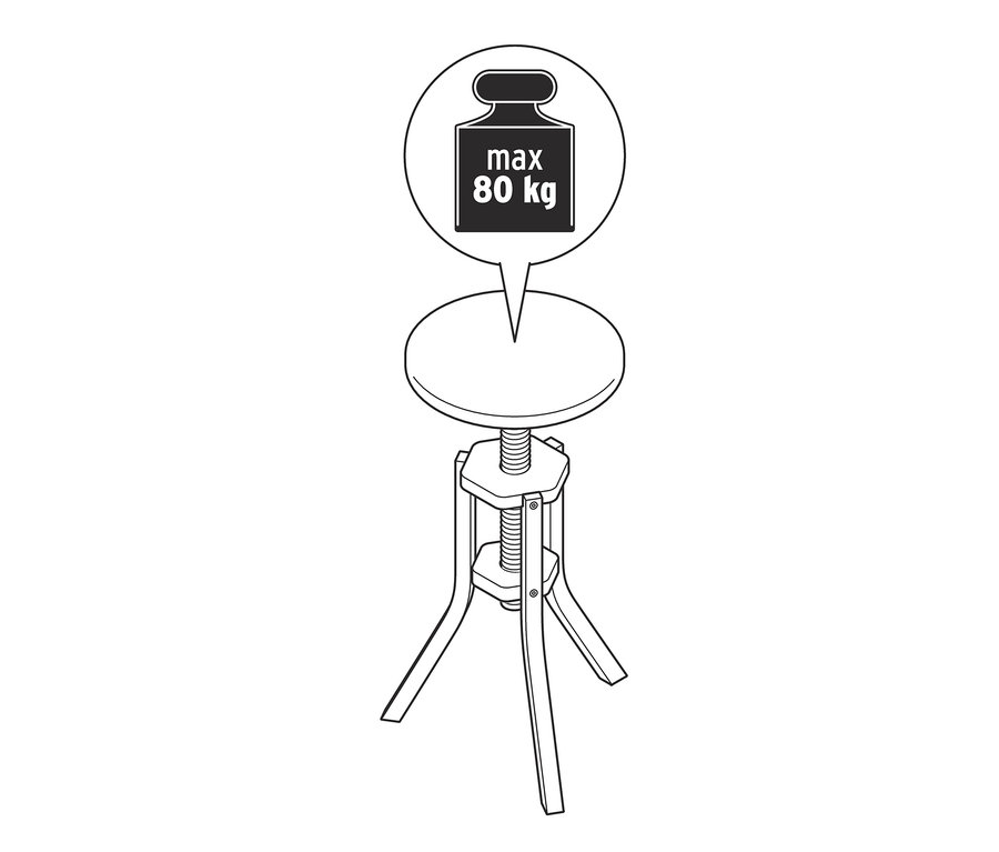 Illustration eines Spindelhockers.