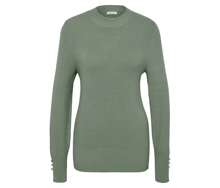 Feinstrickpullover, salbei.