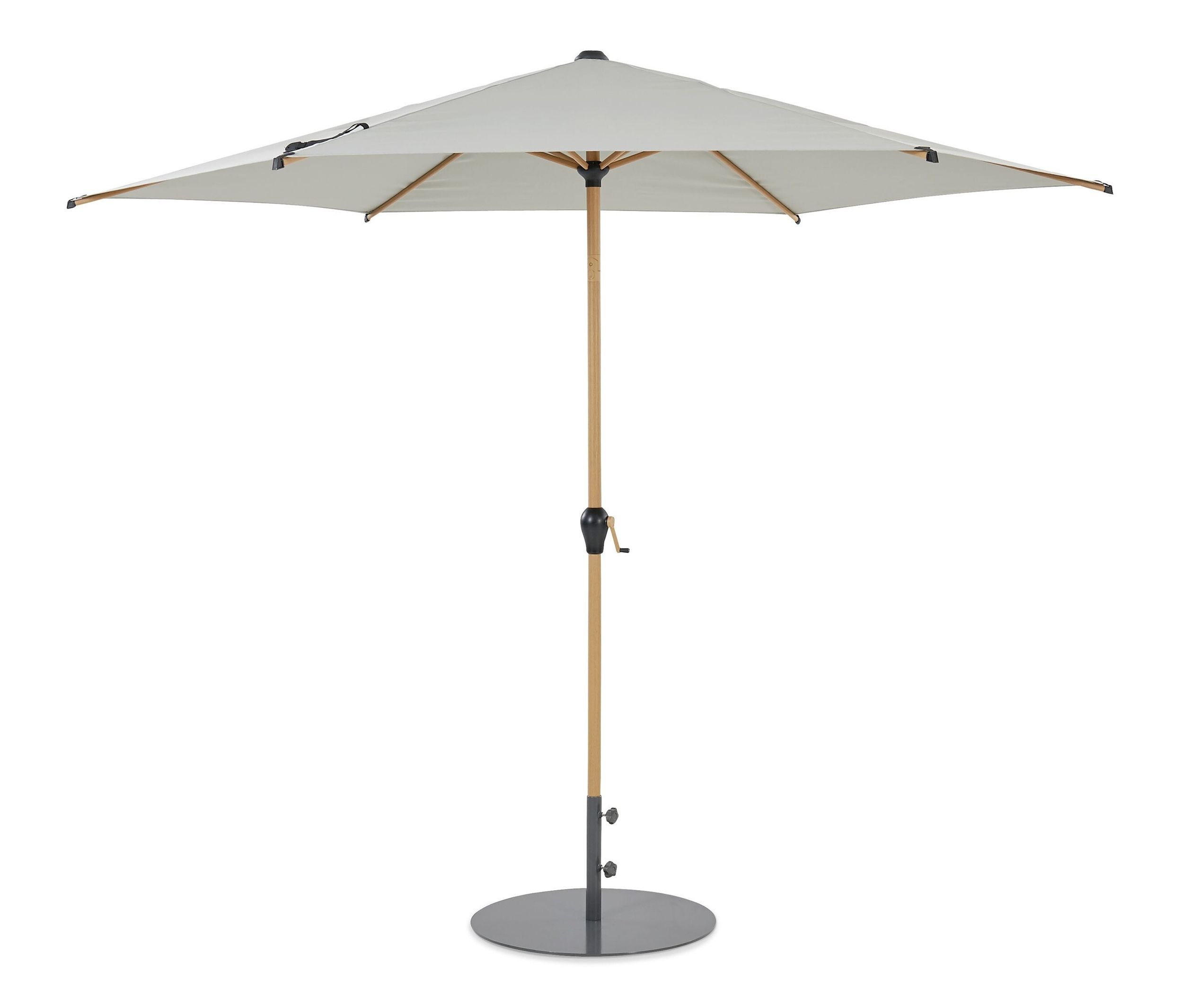 Leco Marktschirm* - 155x14x14cm - grau - Aluminium / Stahl / Polyester