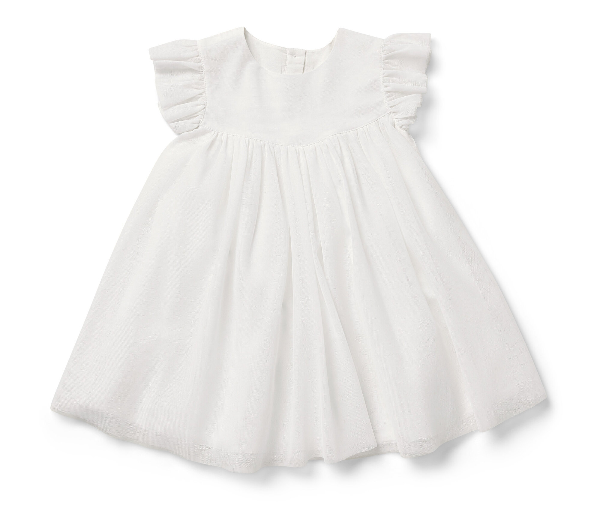 Tchibo - Baby-Tüllkleid - Gr. 74/80 - weiß