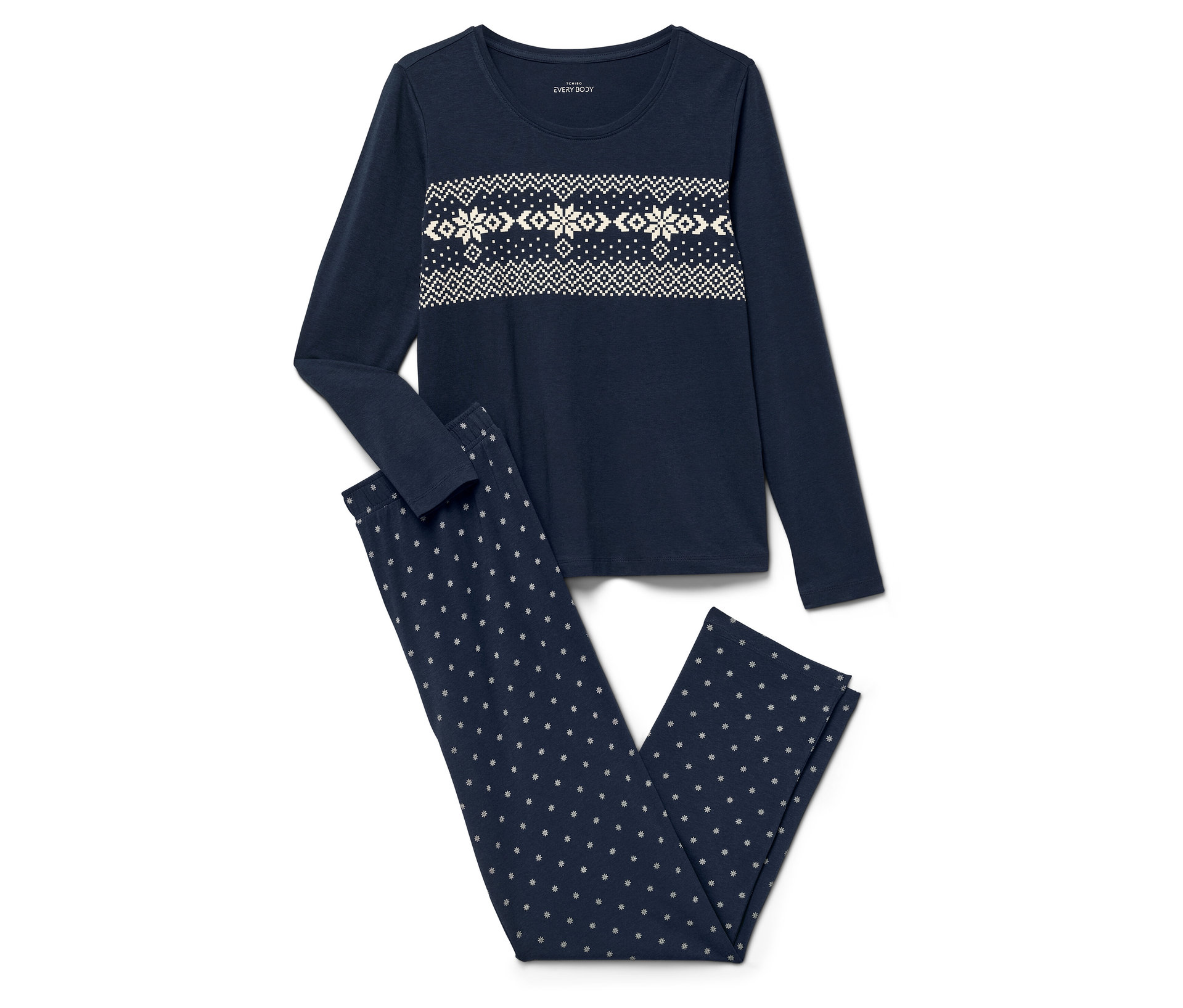 Pyjama - Damen - Gr. XL - weiß - weiß