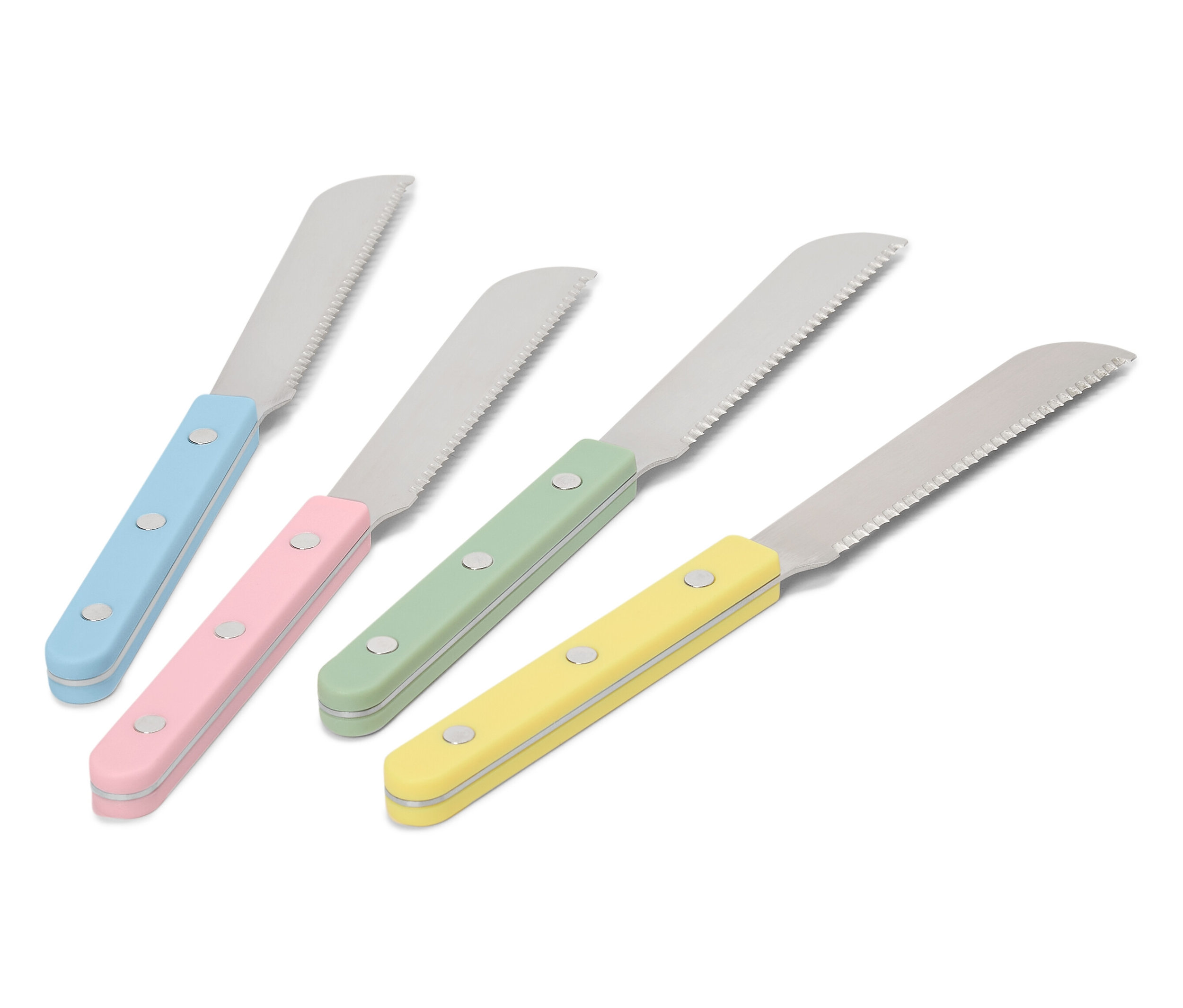 Tchibo - 4 Frühstücksmesser - silber