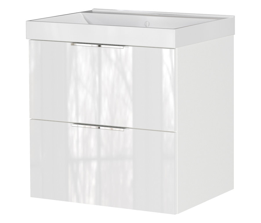 Weißer »Celano« Waschtisch mit Becken, klein.