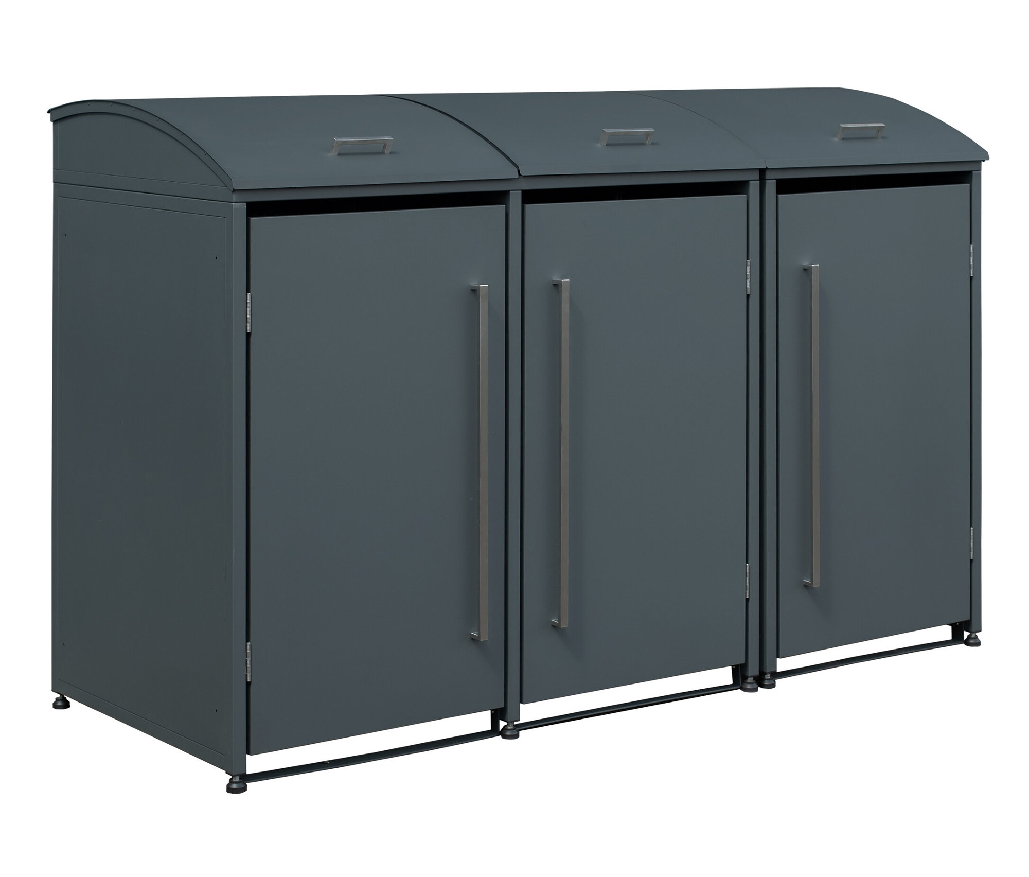 Tchibo - Mülltonnenbox - 211x83x135cm - Anthrazit - Stahl