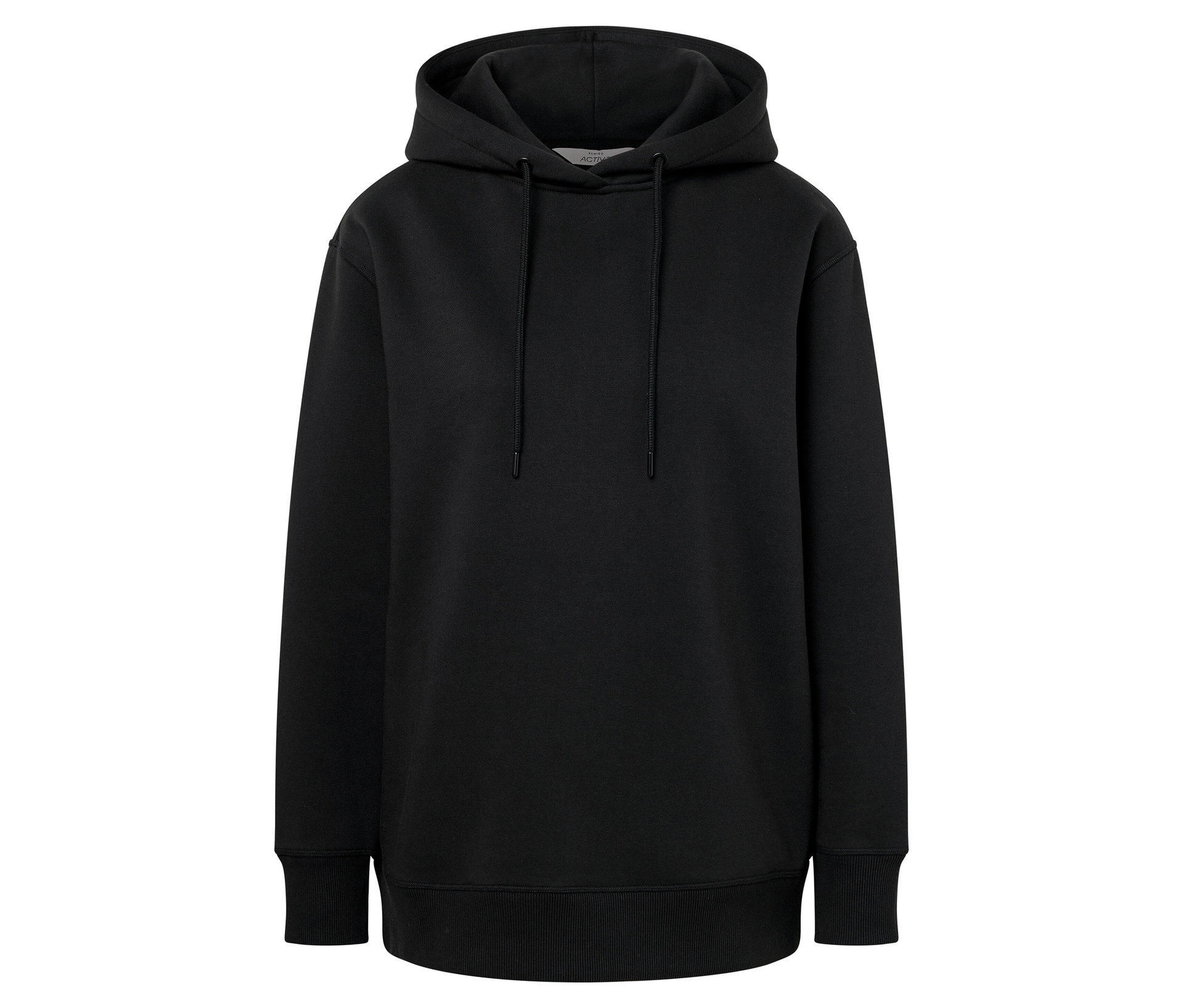 Kapuzen-Sweatpullover - Damen - Gr. XS - schwarz - schwarz