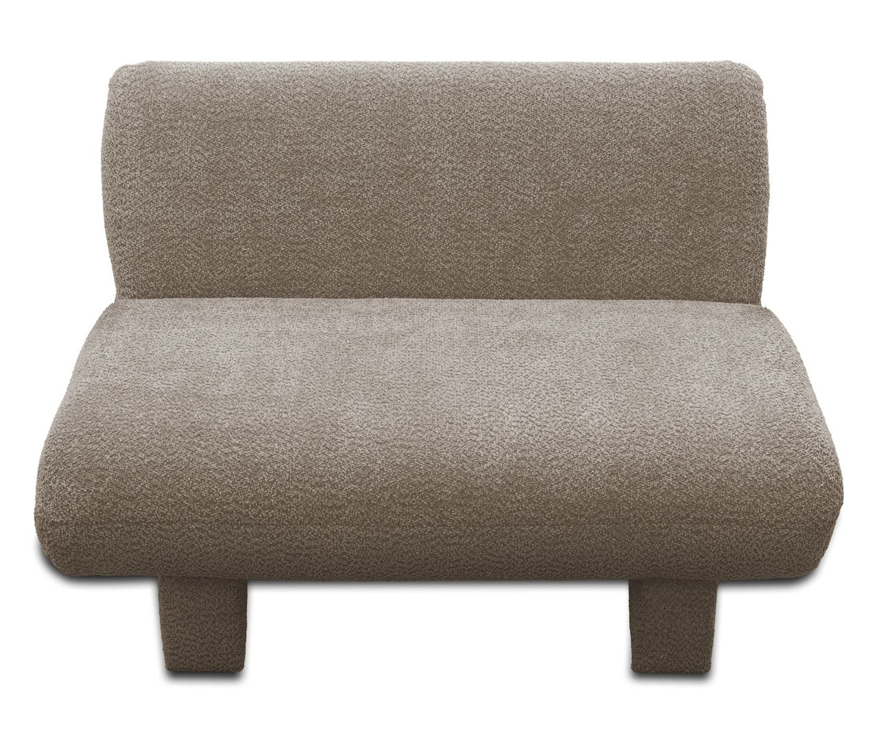 Beiges Domo Sofa »Alicante« von vorne.