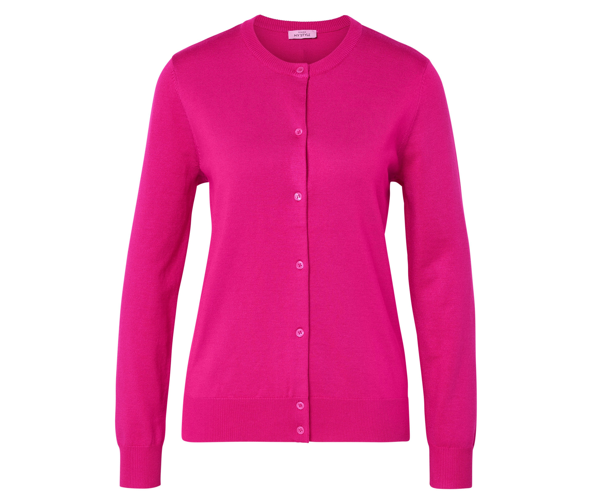 Feinstrick-Cardigan - Damen - Gr. L - pink - pink