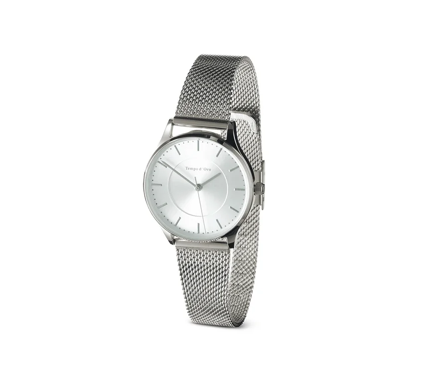 Damenuhr mit Milanaise-Armband.