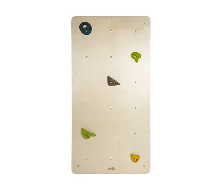 small foot Kletterwand »Adventure« aus Holz mit bunten Klettergriffen in verschiedenen Formen.