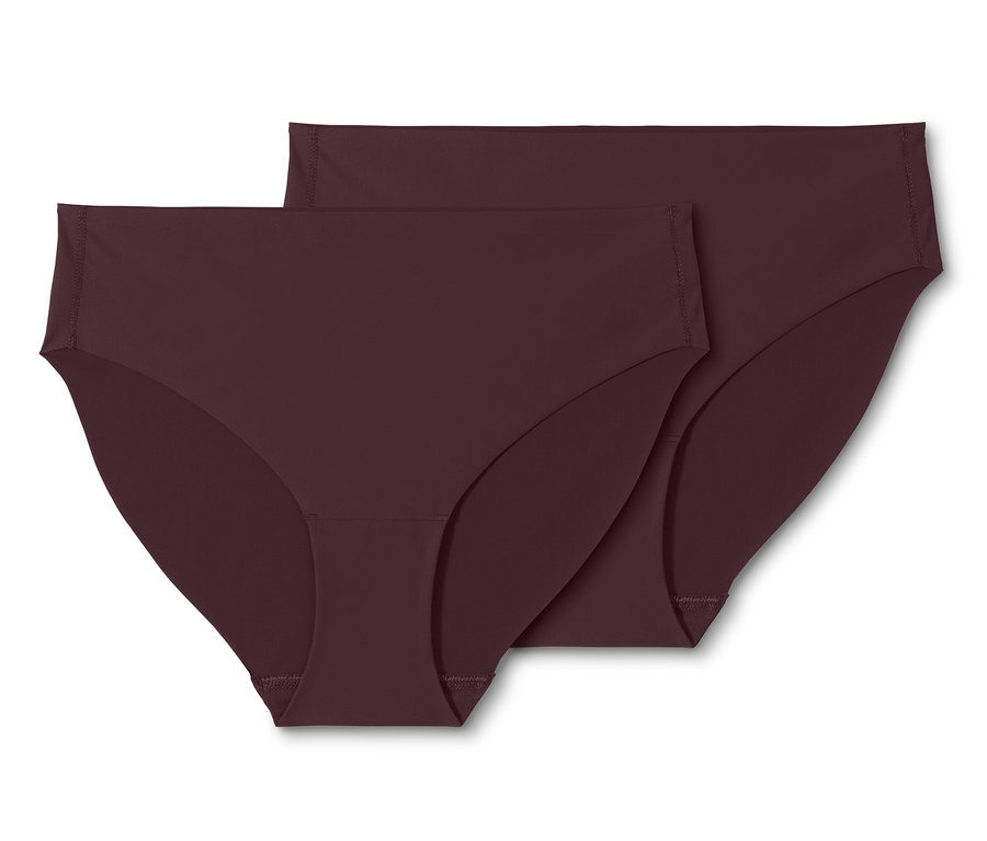 Zwei bordeauxrote Magic-Cut-Slips.