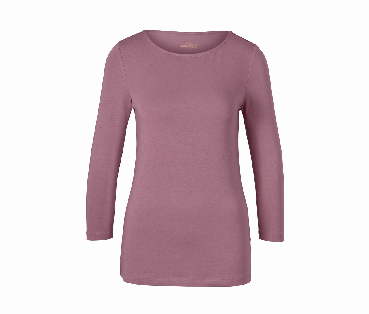 Lila Pyjamaoberteil mit langen Ärmeln.