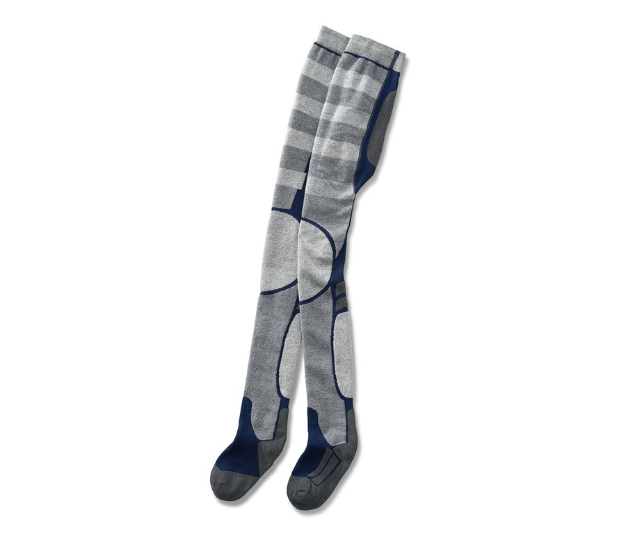 Graue Skistrumpfhose.