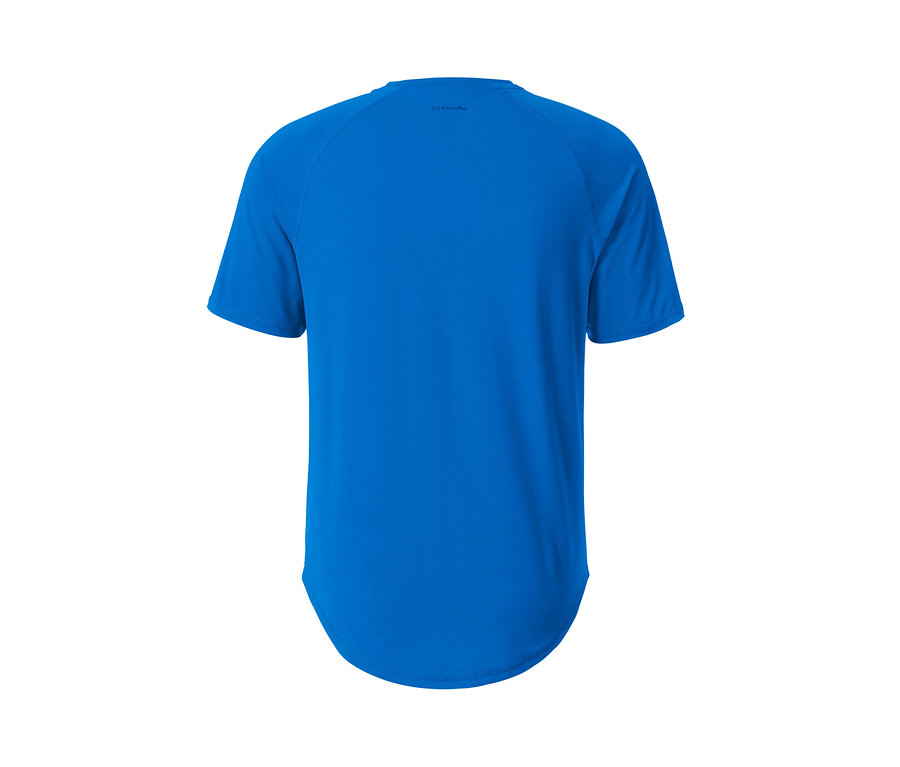 Blaues Funktionsshirt.