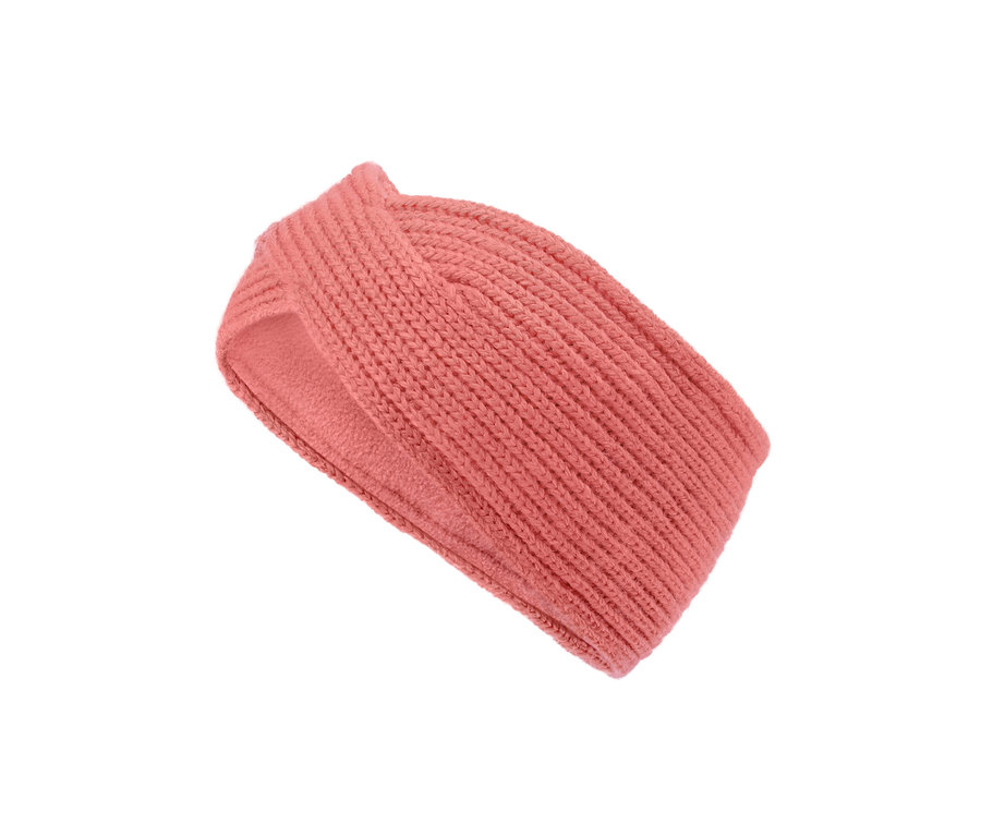 Detailansicht eines Strick-Stirnbandes.