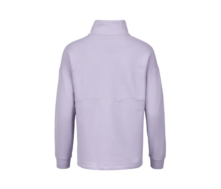 Rückansicht des lila Sweat-Troyers.