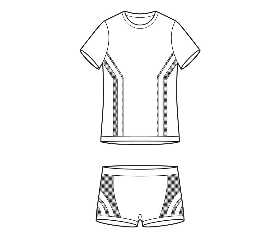 Abbildung eines Sportunterwäsche-Sets.