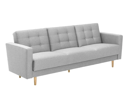 Helles graues 3-Sitzer-Schlafsofa »Janny«.