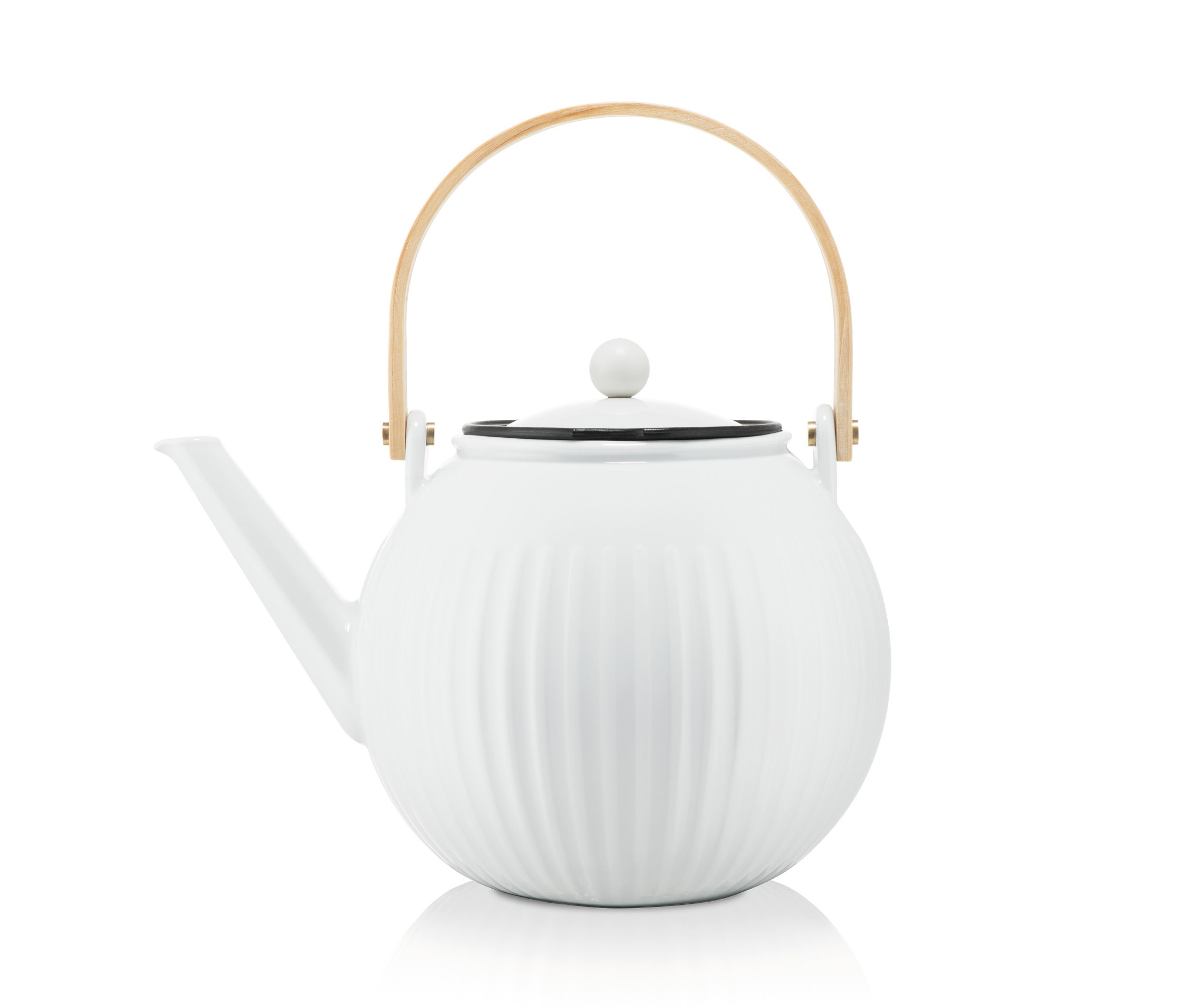 Weiße BODUM® Teepresse »Douro« mit Edelstahlfilter, 1,5 l.