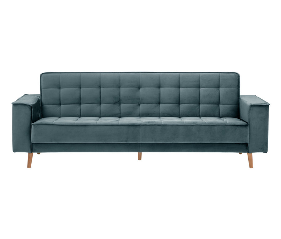 Ein azurblaues Max Winzer® 3-Sitzer-Schlafsofa »Jolene«.